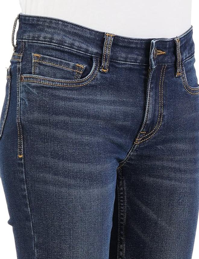 inkd جينز نسائي قابل للتمدد بقياس مستقيم - متوسط الارتفاع | تصميم كلاسيك 5 بوكت - Image 5